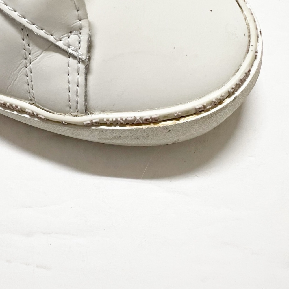 Vintage Havana Womens White Leather Galit Glitter Star Lace Up Sneaker Size 10 - Picture 6 of 11